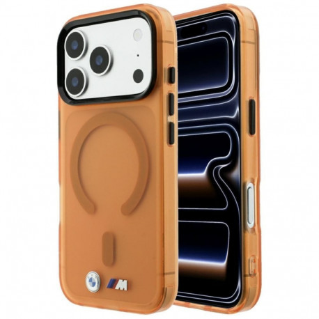 BMW BMW M IML Frosted Metal Logo & Trims MagSafe Case for iPhone 17 Pro Max / 18 Pro Max - Orange