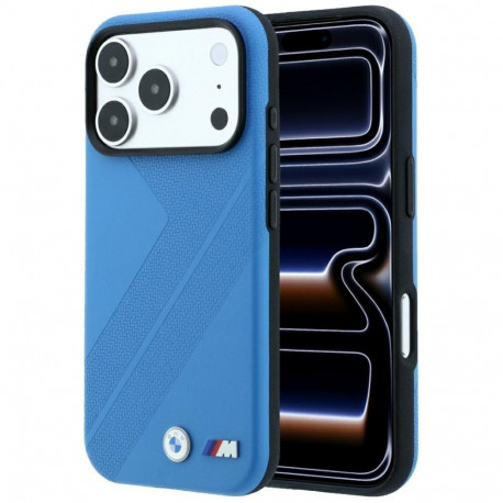 BMW BMW M Tire Track Metal Logo MagSafe Case for iPhone 17 Pro / 18 Pro - Blue