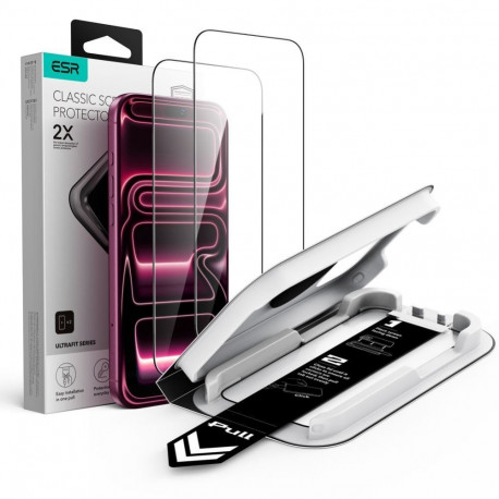 ESR ESR UltraFit Classic 2-Pack Tempered Glass for iPhone 18 Pro Max / 17 Pro Max - Black