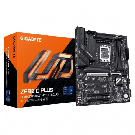 GIGABYTE emaplaat Z890 D PLUS, toetab Intel Core Ultra (Series 2) protsessoreid, 12+1+2-faasiline VR