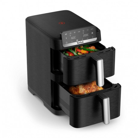 Tefal kuumaõhufritüür EY7528 topelt 10L eraldiseisev, must