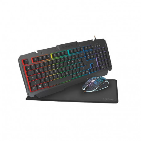 LogiLink ID0185 keyboard Mouse included Gaming USB QWERTY English Black