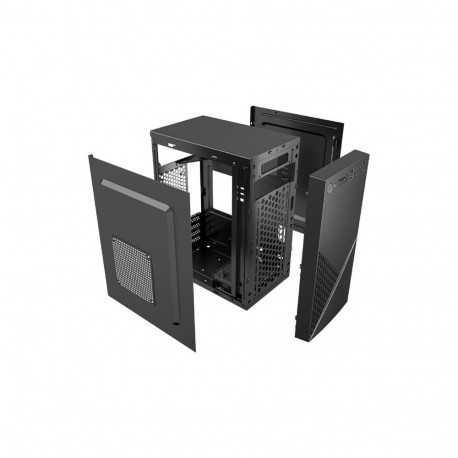 GEMBIRD arvutikorpus Fornax K170 mATX 2x USB 2.0 + 1x USB 3.0 + 1x USB type-C kaardilugeja, must