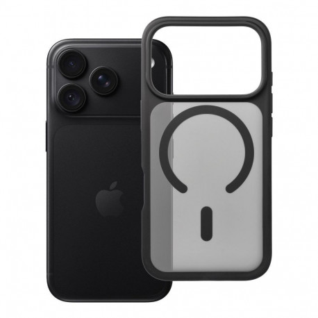 Case for iPhone 18 Pro / 17 Pro Forcell F-Protect Smoke Hybrid Premium Lite compatible with MagSafe 