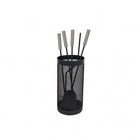 5 tk kaminatarvikute komplekt K251-XB must