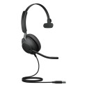 Jabra mono-peakomplekt Evolve2 40 UC USB-A