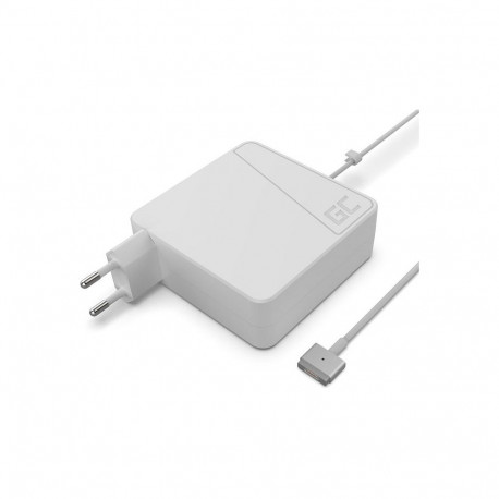 "N Green Cell AC Adapter for Macbook 60W Magsafe 2 White"