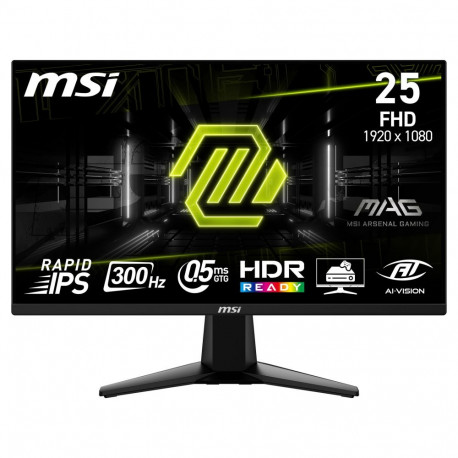 MSI monitor 9S6-3BC21M-021 62,2cm (24,5″), 1920 x 1080 pikslit, 16:9 Full HD Rapid IPS, 0,5ms, 300Hz
