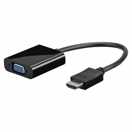 "Goobay HDMI > VGA (ST-BU) Adapter Schwarz + 3,5mm Klinkenkabel"
