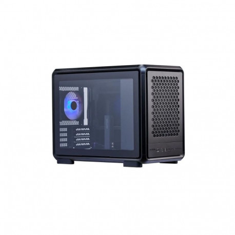 Cooler Master MasterFrame 400 Mesh PC-Gehäuse, Midi-Tower, Micro-ATX, ARGB, Tempered Glass - schwarz