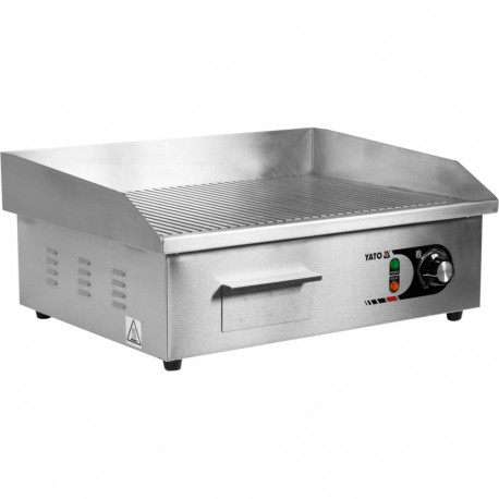 Yato elektriline lauagrill YG-04587, 3000W, 230V, 50-300°C, 555x350mm, 9mm, roostevaba teras, mehaan