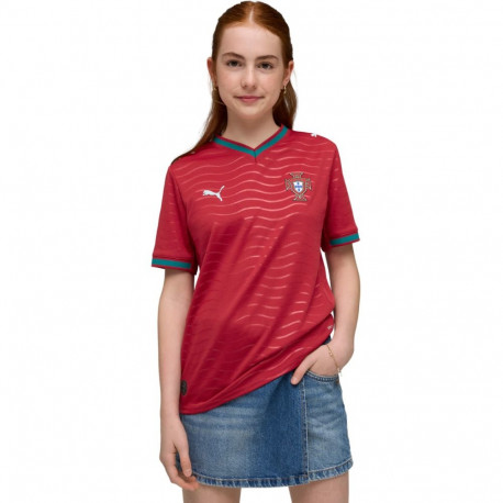 Puma laste jalgpallisärk FPF Portugal Home Jersey Replica Club 783281 01, punane