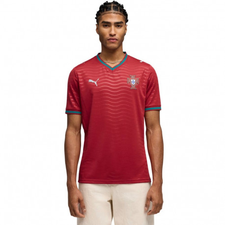 Puma meeste Portugali kodune jalgpallisärk FPF Replica Club 783278 01 XL, punane