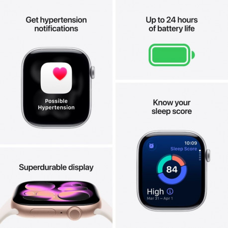 Nutikell Apple Series 11 GPS 46mm Rose Gold/Light Blush Sport S/M
