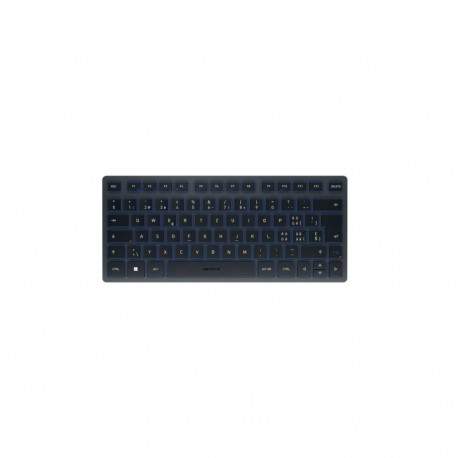 CHERRY klaviatuur KW 7100 MINI BT universaalne Bluetooth QWERTZ Šveitsi, sinine