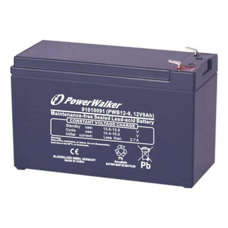 PowerWalker suletud pliiaku PWB12-9 (VRLA) 12V 9Ah