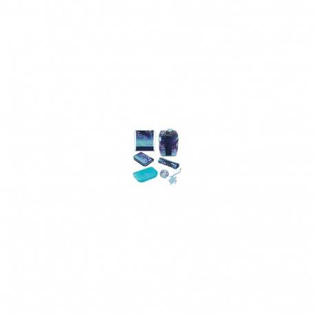 Herlitz SoftLight Plus Greenline Blue Ice school bag set Girl Polyester Blue, Navy