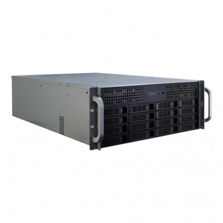 Inter-Tech rack-korpus 4U-4416L, must, hõbedane