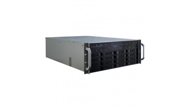 Inter-Tech 4U-4416L Rack Black, Silver