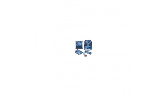Herlitz UltraLight Plus TechMech school bag set Boy Polyester Blue, Orange