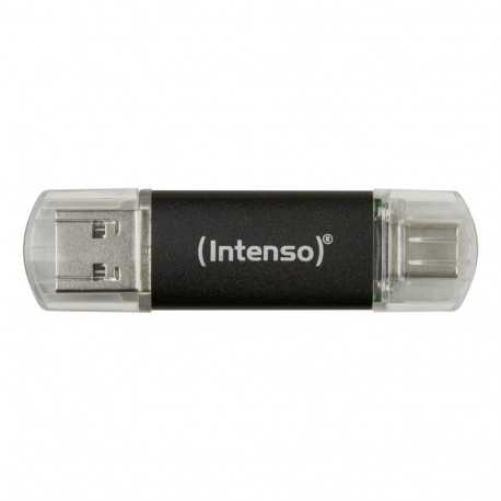 Intenso Twist Line USB flash drive 128 GB USB Type-A / USB Type-C 3.2 Gen 1 (3.1 Gen 1) Anthracite