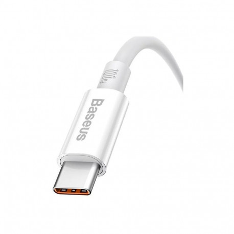 Baseus Superior Series Fast Charging Data Cable USB to USB-C 100W 0.25m / Moon White
