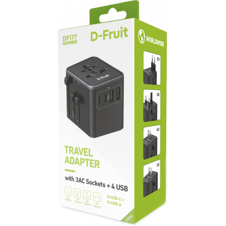 D-Fruit travel adapter DF177