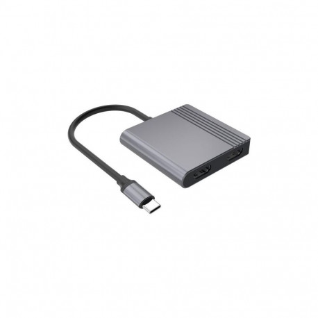 GEMBIRD USB Type-C 3-in-1 mitme pordiga adapter USB-port + HDMI + PD, kosmosehall
