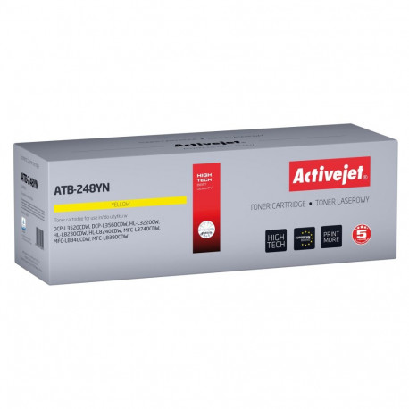 Activejet ATB-248YN toonerkassett Brother printeritele; asendus Brother TN248Y; Supreme; 1000 lehte;