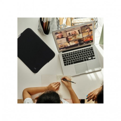 Mobilis 049016 laptop case 35.6 cm (14") Sleeve case Black, Grey