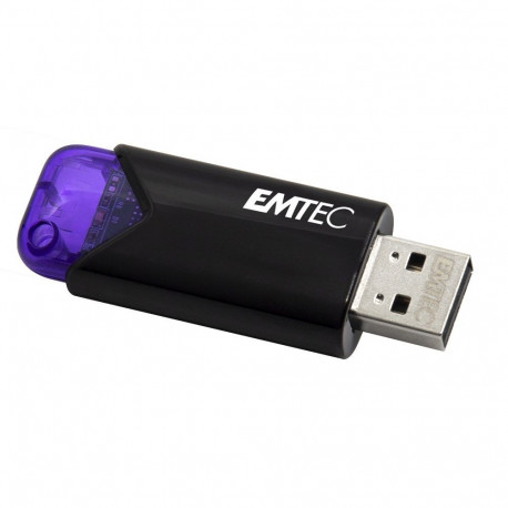 Emtec USB-mälupulk Click Easy 128GB USB Type-A 3.2 Gen 1 (3.1 Gen 1), must, violetne
