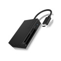 ICY BOX kaardilugeja IB-CR401-C3 USB 3.2 Gen 1 (3.1 Gen 1) Type-C, must