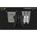 ASUS ROG SLASH Edition 20 backpack Roll top backpack Black Polyester, PU leather