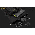 ASUS ROG SLASH Edition 20 backpack Roll top backpack Black Polyester, PU leather