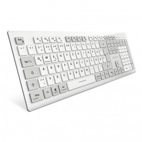 Sharkoon OfficePal K30W wh keyboard Home/Office USB QWERTZ German White