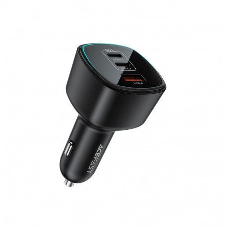 Acefast B18 200W Car Charger 2x USB-C + USB-A - Black