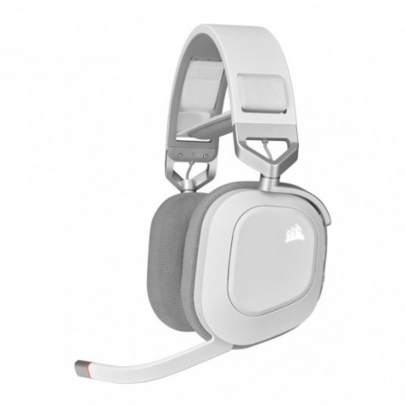 Juhtmevaba mänguripeakomplekt HS80 RGB ruumilise heliga, valge