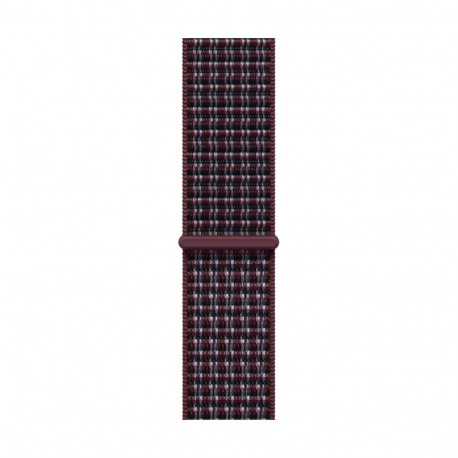 42mm Burgundy Plaid Sport Loop