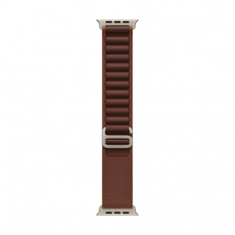 49mm Burgundy Alpine Loop - Small - Natural Titanium Finish