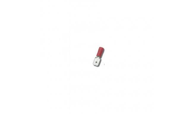 FLATPLUG.RED.6.3X0.8mm MALE, 100pcs