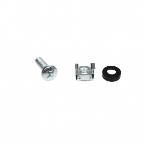 M6 Cage Nut & Rack Screw Set ( 20xscrews M6 + 20xfloating nuts + 20xwashers )
