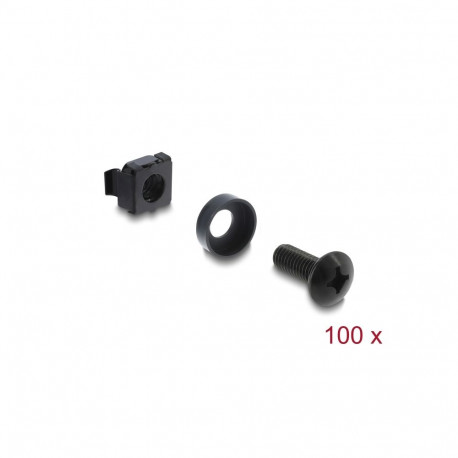 Kruvi/spetsmutter/seib M6 komplekt (100tk/pakk) must
