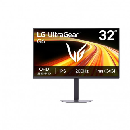 LG UltraGear monitor 32G620B-B, 32", IPS, QHD, 16:9, 200 Hz, 1 ms, 2560 x 1440 pixels, 300 cd/m², HD