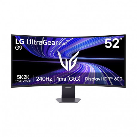 LG | UltraGear evo G9 52G930B-B | 52 " | VA | WUHD | 21:9 | 240 Hz | 1 ms | 5120 x 2160 pixels | 400