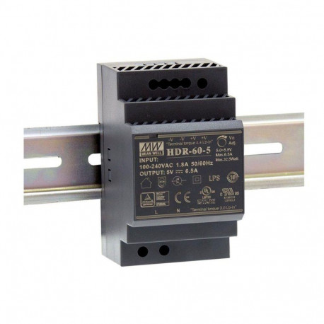 Toiteplokk DIN-liistule 54W 12V 4.5A -30 kuni 70C°