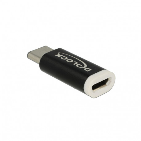 Delock Adapter USB 2.0 Micro-B female > USB Type-C™ 2.0 male black