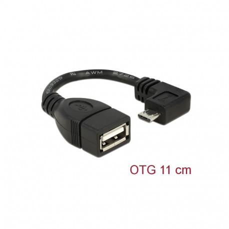 Üleminek USB 2.0 Micro B (M) - USB 2.0 A (F) 0.11m OTG