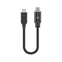 USB 2.0 micro B - USB-C 0,2m, black
