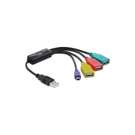 Delock USB 2.0 external 4 port Cable Hub