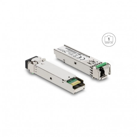 Mini-GBIC (SFP) Single-Mode 1000Base-BX Moodul TX 1550 / RX 1310 nm DDM / 20km (LC Simplex)